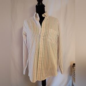 Women's Striped Button Down Shirt